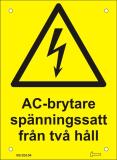 Skylt för PV anläggning